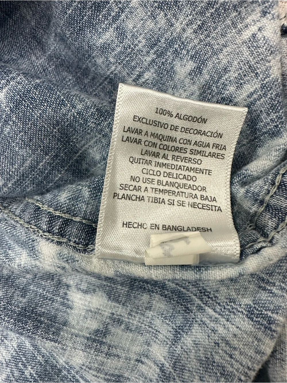 Levi's Men’s Y2K Vintage Light Blue Acid Wash Short-Sleeve Denim Button-Up